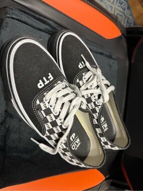 FTP x Vans black & white checkered sneakers